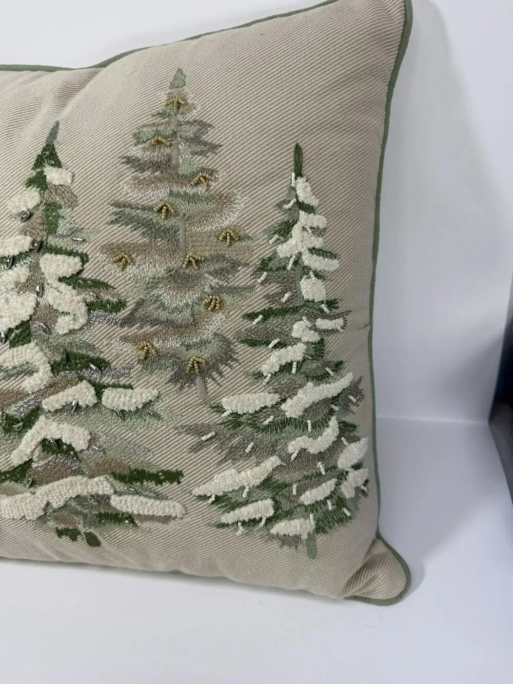 World Market Evergreen Trees Throw Pillow 17